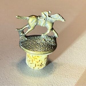 Blanton:s Bourbon Cork stopper  Horse and Jockey “A”